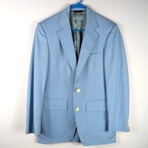 Hardwick Clothes Men’s Blazer Light Blue Vintage Sport Coat Jacket USA 40R